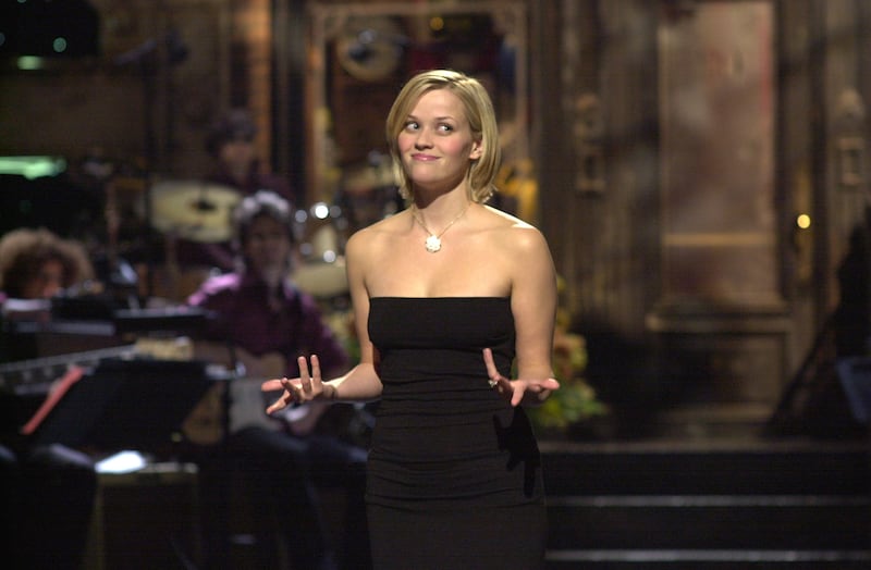 Reese Witherspoon during the monologue on September 29, 2001