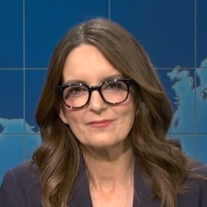 Saturday Night Live, Seth Meyers, Tina Fey, and Amy Poehler preparing for a Joke Off.