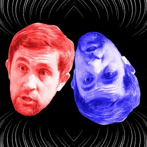 A photo illustration showing Christopher Rufo.