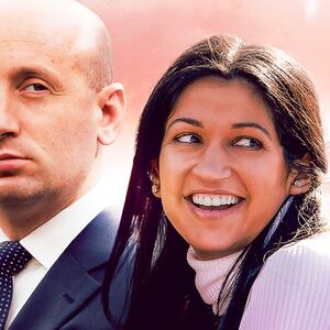 Stephen Miller, Katie Miller and Elon Musk