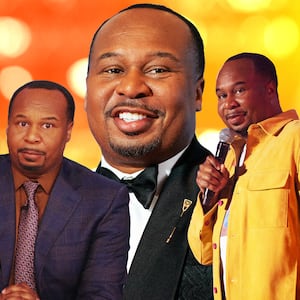 A photo illustration of Roy Wood Jr.