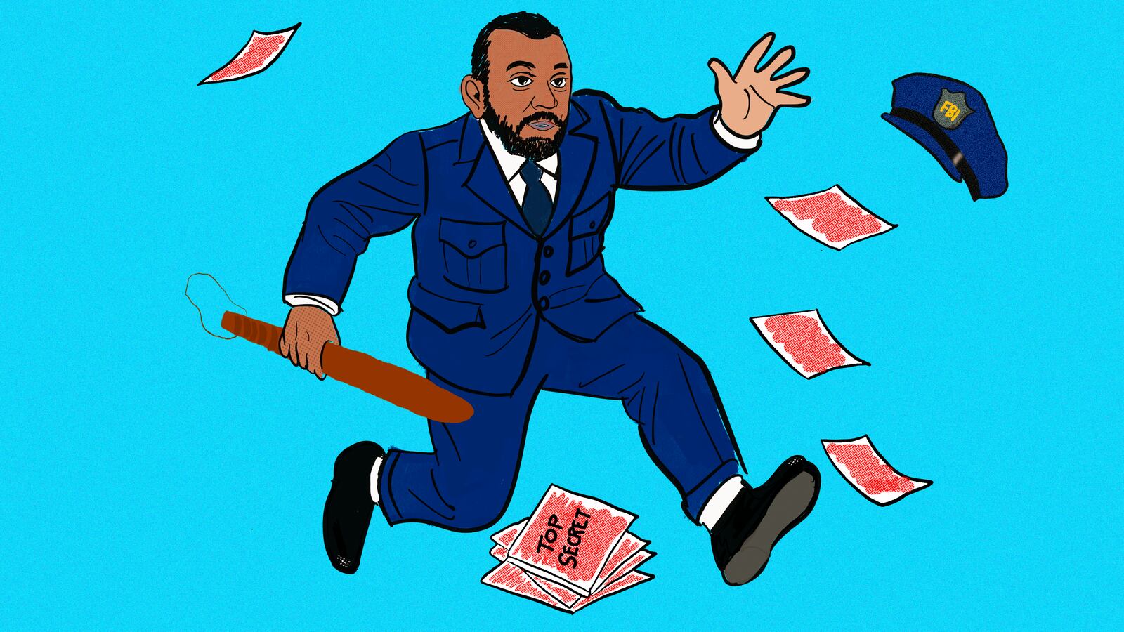 Kash Patel Illustration