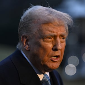 Donald Trump leaving the White House in January 2025.