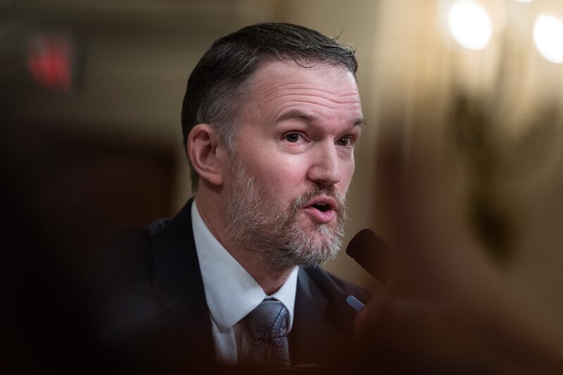 U.S. Trade Representative Jamieson Greer testifies during the Ways and Means Committee hearing on the "Trump Administration's 2025 Trade Policy Agenda," in Longworth building on Wednesday, April 9, 2025.