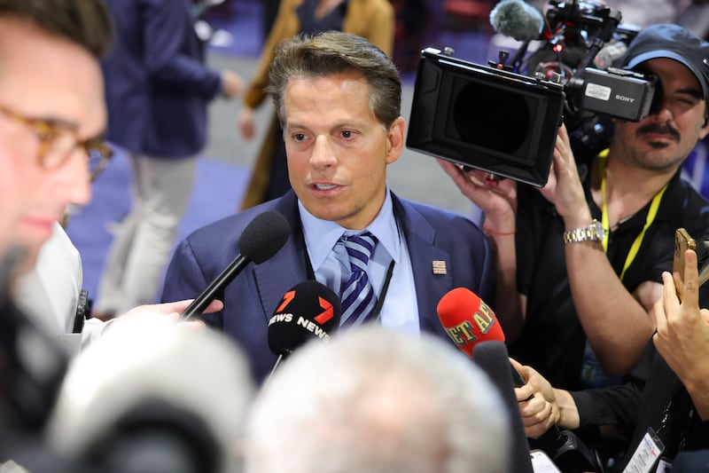 Anthony Scaramucci at "The ABC News Presidential Debate: Race for the White House" held at the National Constitution Center on September 10, 2024 in Philadelphia, Pennsylvania.