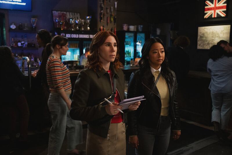 Zosia Mamet as AJ, Stephanie Hsu as Ruby