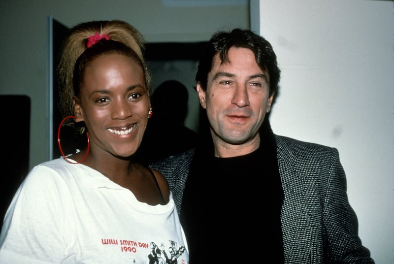 Touki Smith and Robert De Niro.