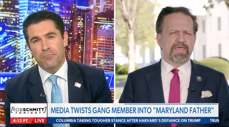 Appearing on Rob Schmitt Tonight on Newsmax, Donald Trump’s senior director for counterterrorism Seb Gorka went as far as to say critics of Kilmar Abrego Garcia’s deportation and apparent incarceration in an infamous supermax prison are “aiding and abetting” terrorism.