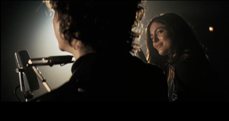 Timothée Chalamet and Monica Barbaro