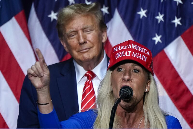 President Donald Trump and MTG