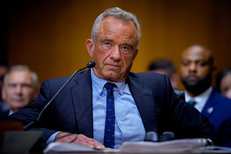 Robert Kennedy Jr. appears before the Senate Finance Committee at the Dirksen Senate Office Building on September 04, 2025 in Washington, DC
