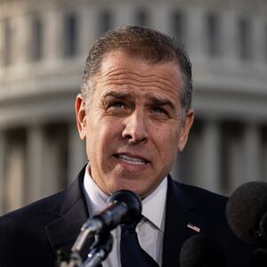 President Joe Biden's son Hunter Biden talks to reporters outside the U.S. Capitol on December 13, 2023 in Washington, D.C.