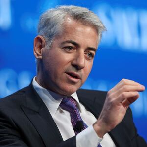 Bill Ackman, chief executive officer and portfolio manager at Pershing Square Capital Management, speaks during the SALT conference in Las Vegas, Nevada, U.S. May 18, 2017.  REUTERS/Richard Brian