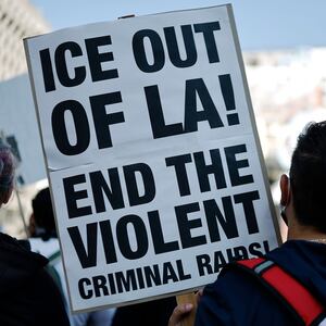 Anti-ICE protest