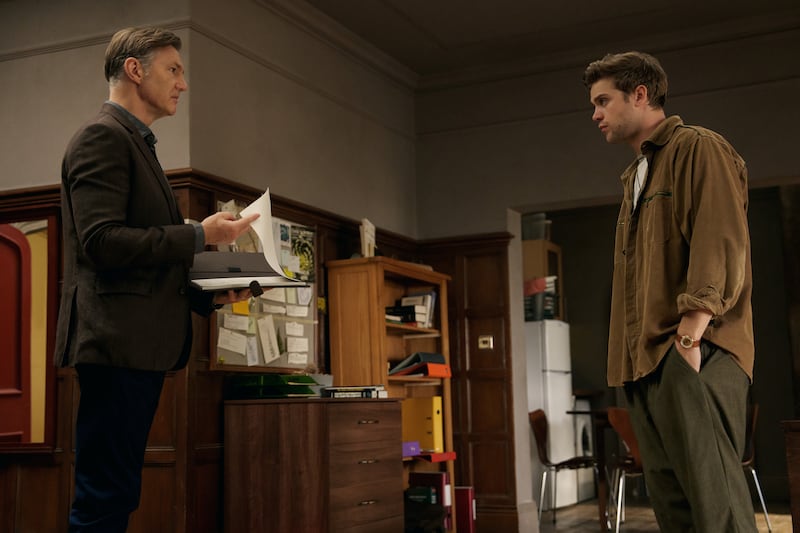 David Morrissey and Leo Woodall