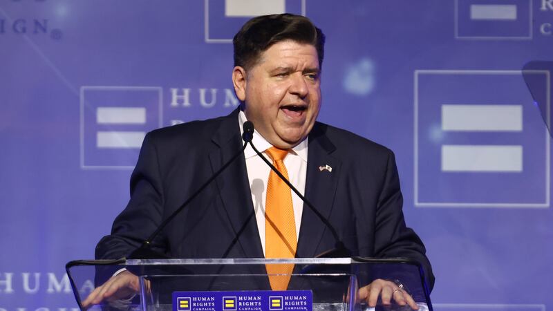 JB Pritzker at the Human Rights Campaign's 2025 Los Angeles Dinner held at Fairmont Century Plaza on March 22, 2025 in Los Angeles, California. (Photo by Tommaso Boddi/Variety via Getty Images)