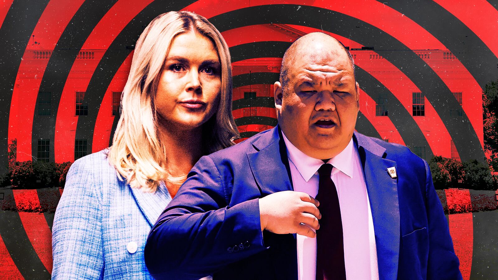 Karoline Leavitt and Steven Cheung.