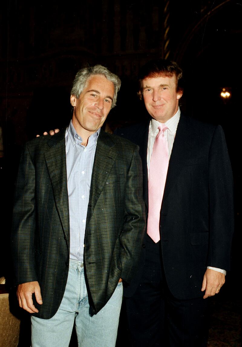 Trump said of Epstein in 2002: “He’s a lot of fun to be with. It is even said that he likes beautiful women as much as I do, and many of them are on the younger side.”