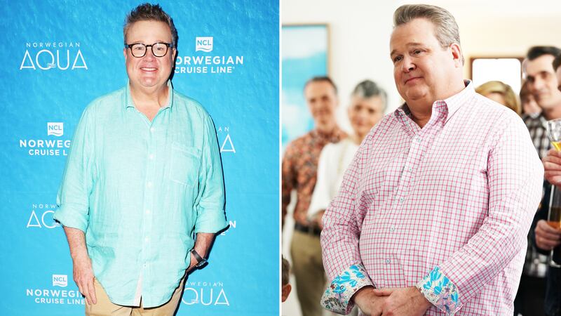 A before and after of Eric Stonestreet.