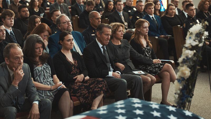 Dennis Quaid and Nancy Travis in Sovereign.