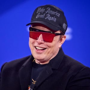 Elon Musk speaks during CPAC-DC