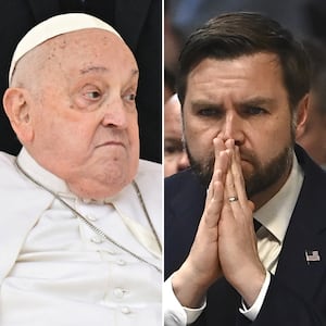 Pope Francis and JD Vance