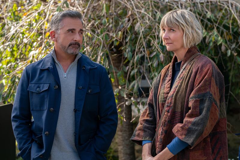 Steve Carell and Kerri Kenney.
