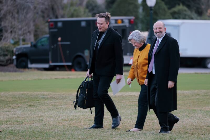 Elon Musk, Susie Wiles, and Howard Lutnick.