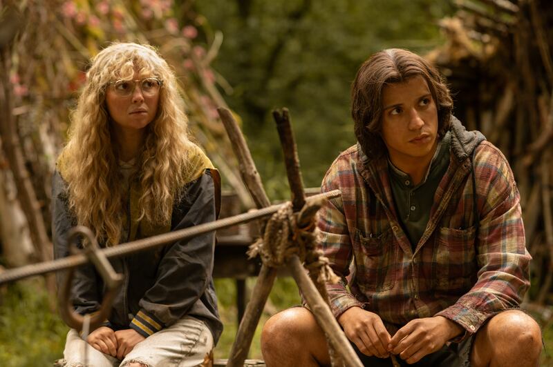 Samantha Hanratty as Teen Misty and Kevin Alves as Teen Travis