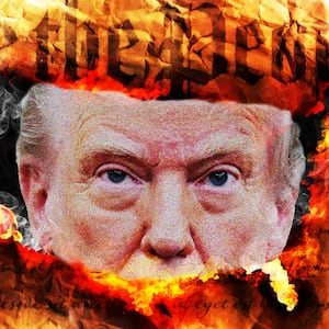 Donald Trump, US Constitution photo illustration