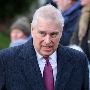 Prince Andrew, Duke of York, attends the Christmas Day service at St Mary Magdalene Church on December 25, 2022 in Sandringham, Norfolk. King Charles III ascended to the throne on September 8, 2022, with his coronation set for May 6, 2023.