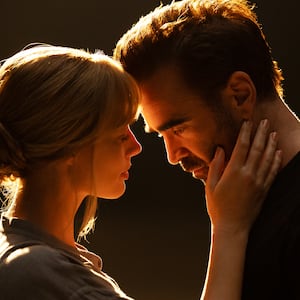 Margot Robbie and Colin Farrell in A Big Bold Beautiful Journey.