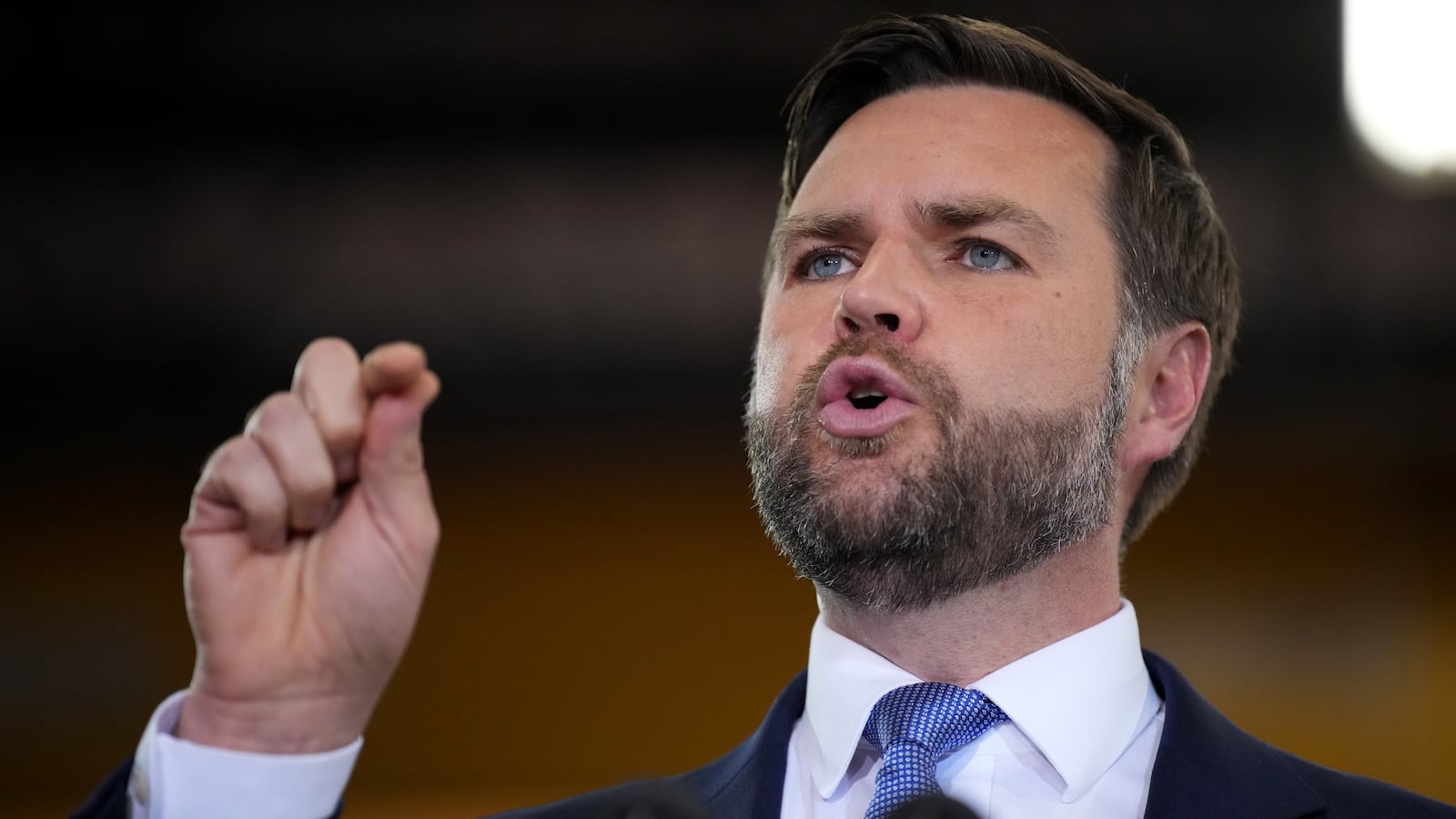 LA CROSSE, WISCONSIN - AUGUST 28: U.S. Vice President J.D. Vance speaks at Mid-City Steel on August 28, 2025 in La Crosse, Wisconsin. Vance is expected to promote the The One, Big, Beautiful Bill Act of 2025 passed earlier this summer, the Trump administration’s signature piece of legislation. (Photo by Andrew Harnik/Getty Images)