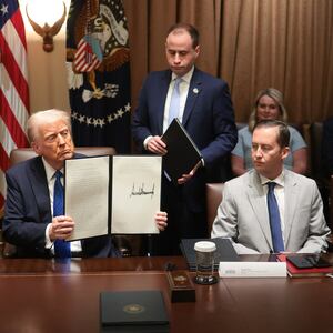 Donald Trump and Sergio Gor