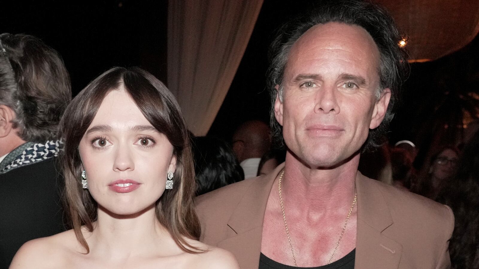 Aimee Lou Wood and Walton Goggins