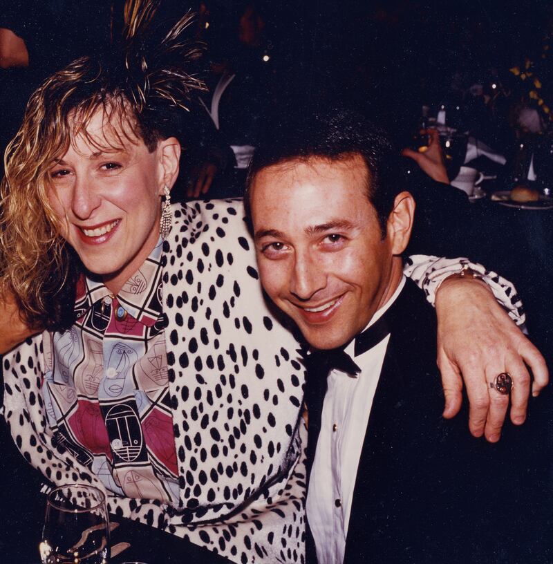 Allee Willis and Paul Reubens at the Grammy Awards