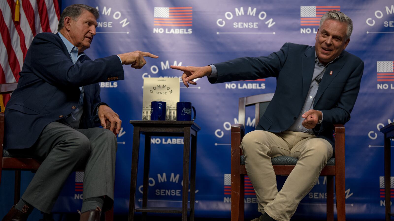 Sen. Joe Manchin III (D-W.Va.) was co-headliner alongside former Utah governor Jon Huntsman (R) at the 'Common Sense' Town Hall.