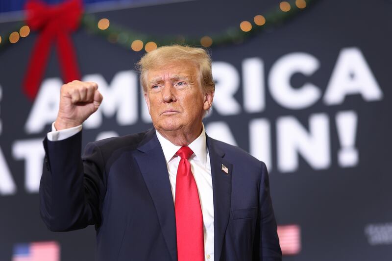 A photo including former U.S President Donald Trump