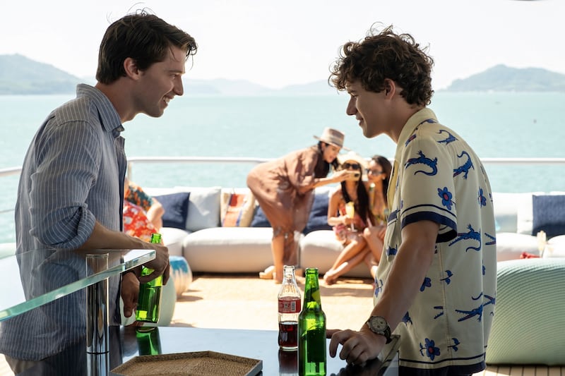 Patrick Schwarzenegger and Sam Nivola.