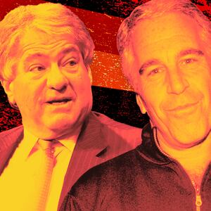 Illustration of Leon Black and Jeffrey Epstein
