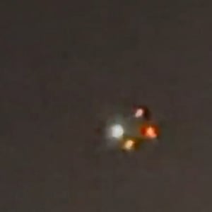 A drone spotted over Ridge, New York.