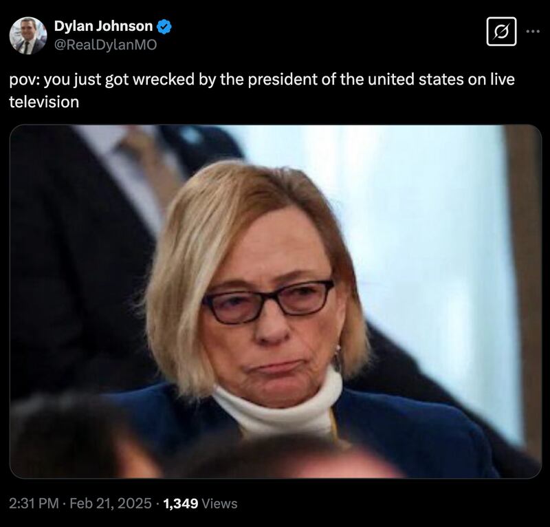 Johnson posts a few of his own memes to his X account.