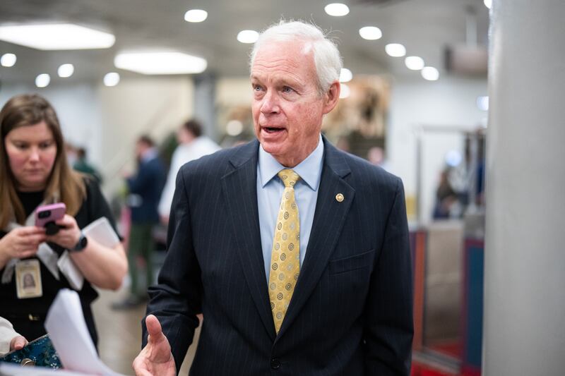 Senator Ron Johnson, pictured in April, slammed President Trump's "one big, beautiful bill" after it passed in the House and argued it needs to be broken in two in the Senate as he argued it does not do enough to address the deficit and cut down spending.