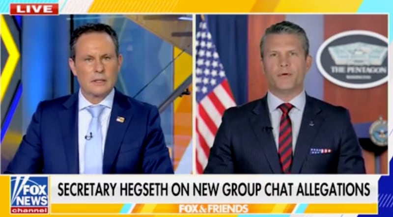 Pete Hegseth defended his position in an interview with Brian Kilmeade on Fox & Friends.