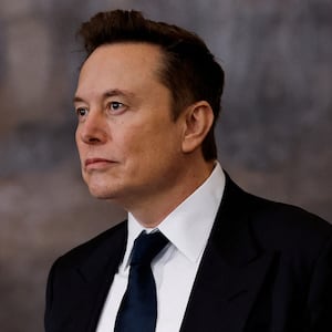 Tesla and SpaceX CEO Elon Musk arrives to the inauguration of U.S. President-elect Donald Trump in the Rotunda of the U.S. Capitol on January 20, 2025 in Washington, DC.