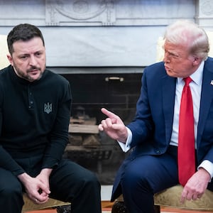President Donald J Trump and Ukrainian President Volodymyr Zelensky