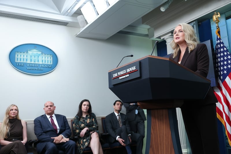 White House Press Secretary Karoline Leavitt snapped back over why Democrats should be concerned with the Trump administration's attempts to send the molitary into U.S. cities at her press briefing on Monday.