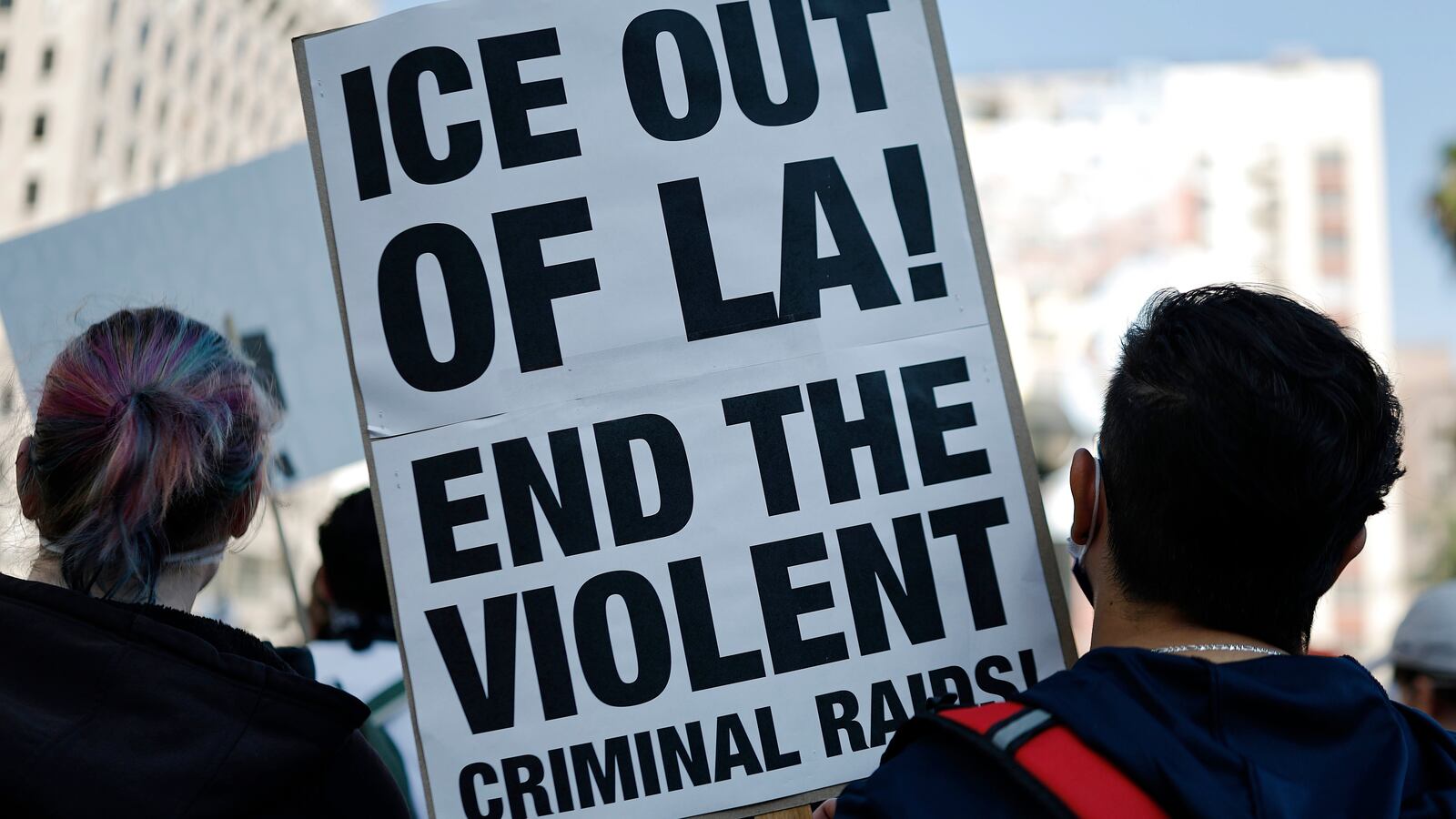 Anti-ICE protest
