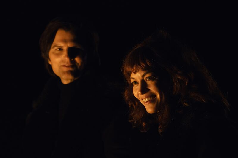 Adam Scott and Britt Lower in Severance.