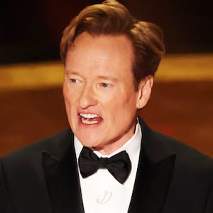 Show host Conan O'Brien speaks during the start of the Oscars show at the 97th Academy Awards in Hollywood, Los Angeles, California, U.S., March 2, 2025.
